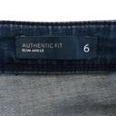 J.Jill  Denim Womens 6 Authentic Fit Slim Ankle Dark Wash Jean Photo 8