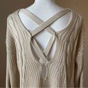 Wishlist  | Tan Knit Cross Back Sweater Sz S/M Photo 3