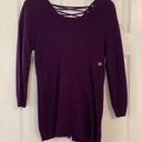 New York & Co. NY&C Purple Lace Up Back Knit Sweater Photo 7