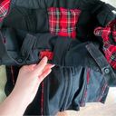 Tripp NYC Top Gothic Tartan Lace Off-Shoulder Y2K Corset Black Red Plaid XL GUC Photo 5