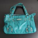 Relic  Teal Green Blue Shoulder Bag Pink Floral  and Teal Interior Purse Photo 0