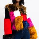 L'ATISTE L’ATISTE Faux Fur Cropped Coat...Sz: Large  Photo 1