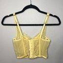 Victoria's Secret Yellow Dream Angels Lace Corset Photo 4