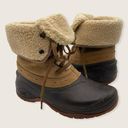 The North Face Brown Leather Waterproof Primaloft Faux Fur Shearling Duck Boot 7 Photo 0