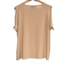 DKNY  TAN Cold shoulder blouse size XL‎ Photo 3