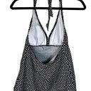 Catalina  Polka Dot Halter Tankini Top Size Small - TOP ONLY Photo 3