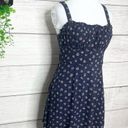 Trixxii Navy Blue Floral Mini Sun Dress Size Medium Photo 1