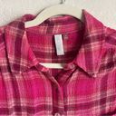 Pilcro  Anthropologie Plaid Button Down Pink Photo 5