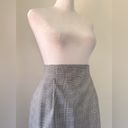 Vintage ‘90s New York Clothing Co. Black & White Plaid Houndstooth Skirt Size 10 Photo 4