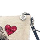 Brighton  Signature Scottie Crossbody Bag I’d Rather Be Shopping Purse Sketch Art Photo 5