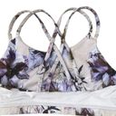 Gottex  Sports Bra Athleisure Stretch Mesh Floral Pullover White Purple M NWOT Photo 5