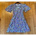 F&F  blue floral flutter sleeve A-line dress small Photo 1