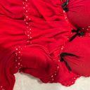 Victoria's Secret red ruffle babydoll top Photo 3