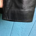 Kenneth Cole  100% Leather Jacket Coat Black Button Photo 3