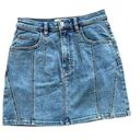 Free People We the Free  womens denim jean skirt size 27 curvy Photo 0