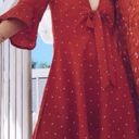 Nasty Gal Orange Polka dot Dress    Photo 0