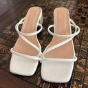 Women Wedge Heel Sandals White Size 7 Photo 0