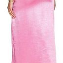 Free People  Dakota Satin Pink Midi Aurora Skirt Size 4 Photo 1