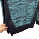 Vintage Havana  Womens Size L Marled Knit Tunic Sweater Long Sleeve Teal Blue Photo 4