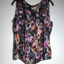 Notations  Black Floral Tank Size Size Large Photo 1