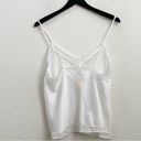 Christian Dior Vintage  White Satin Cami Lace Tank Photo 5