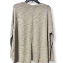 Cherish Womens Pullover Sweater Gray Marled Long Sleeve V Neck Boxy Knit S Photo 3