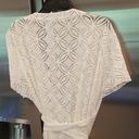 Trina Turk 💕💕 Pacheco Wrap Crochet Dress ~ Swimsuit Cover-Up White NWOT Photo 13