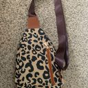 Leopard crossbody sling bag Brown Photo 1