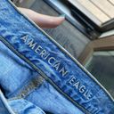 American Eagle  Mom Jean Size 10 Light Wash Distressed Photo 6