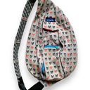 KAVU  RARE Fox Trot Print Rope Sack Sling Bag Photo 0