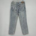 One Teaspoon ONE By  Awesome Baggies Jeans Light Wash Ripped Mid Rise Size 26 Photo 5