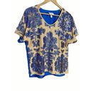 Tracy Reese  Neiman Marcus x Target Tan & Blue Sequin Top Size S Photo 94