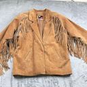 The Row Vintage G Leather Jacket Womens Size S Fringe Cowgirl Western Blazer Wacky Photo 1