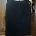 Ralph Lauren  Women's Black Skirt With Gold Tone Buttons Size 2 Photo 0