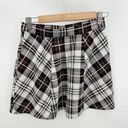 Full Tilt  Black White Plaid Mini Skirt Elastic Stretch Waist Women Size Small Photo 0