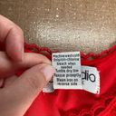 American Vintage Chandia NY Vintage 90s red velour tank top emo romantic whimsygoth grunge XL Photo 5