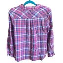 Joie  Aiden Plaid Button Down top. Size Small. Photo 4