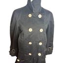 Marc by Marc Jacobs Marc‎ by Marc Jacobs Double Breasted Mid Black Trench Coat Size Small Women's Photo 3