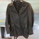 Vera Pelle 💕💕 Vintage Black Leather Blazer Jacket Photo 1