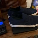 J Slides Hilo Knit Platform Slip On Shoes Women’s Size 7 Navy Blue Fabric Mesh Photo 11