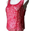 Coldwater Creek  Dressy Mesh Overlay Tank Top, Sz 10 Photo 4