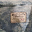 Polo VINTAGE  Ralph Lauren Washed Denim Button Down Shirt Size XS Photo 3