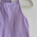 Krass&co J.o& Light Support Seamless Rib Knit Tank Top, Lilac/Lavender Tank, Size M-L Photo 4