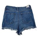 Hudson  - Zoeey Exposed Button Cut off denim Shorts in Blue Photo 3