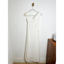 Farm Rio NWT  x Anthropologie One-Shoulder Smocked Linen A-Line Dress White XS Photo 2