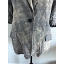 Elizabeth and James  Linen Blend 3/4 Jacket Blazer Size 4 Photo 5