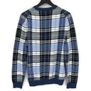 Brooks Brothers  Supima Cotton Plaid Crewneck Sweater Blue White Green L Photo 4