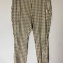 A New Day  Side Zip Skinny Plaid High Rise Skinny Ankle Pants Tan Black SZ 18 NWT Photo 3