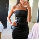 Blue Blush Strapless Black Cocktail Dress Photo 0