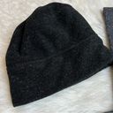 Pacific&Co NY &  Hat and VTG Made in USA scarf Black Gray Speckled Photo 1